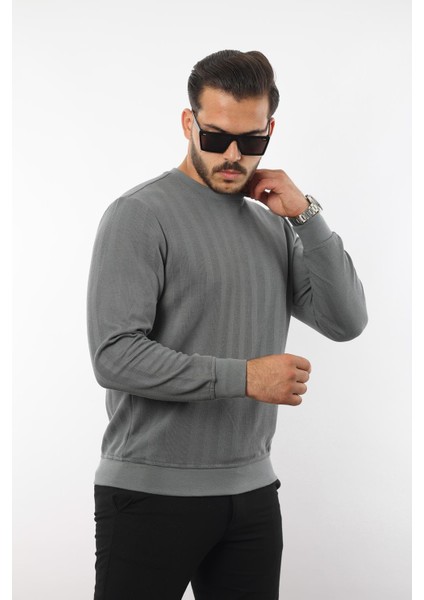 Jakarlı Sweatshirt – %70 Pamuk %30 Viskoz Bisiklet Yaka modelleri