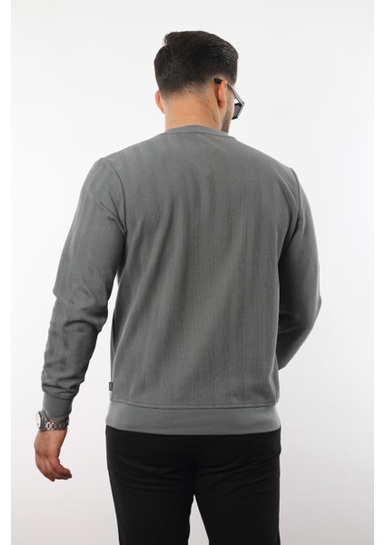 Jakarlı Sweatshirt – %70 Pamuk %30 Viskoz Bisiklet Yaka fırsatları