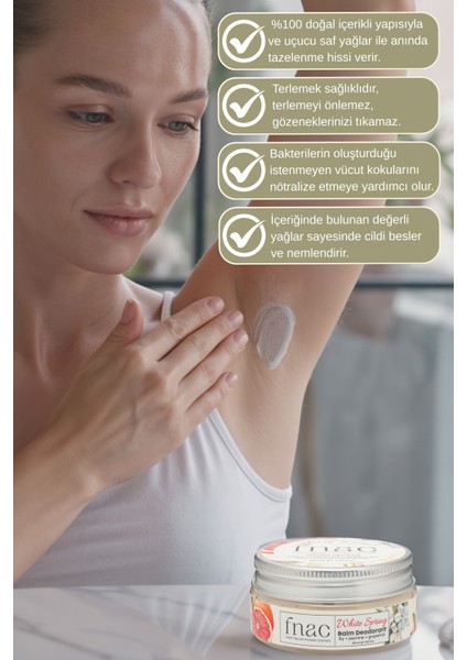 %100 Doğal Içerikli Ter Kokusu Önleyici Krem Deodorant|alüminyumsuz Alkolsüz Doğal Deodorant|kadın fırsatları