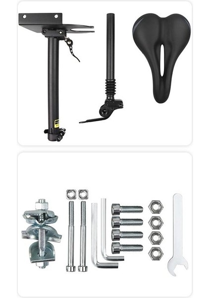 Elektrikli Scooter Koltuk Ayarlanabilir Sele Seti, Beyaz (Yurt Dışından)