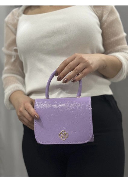 Lila Cilt Krash Çanta