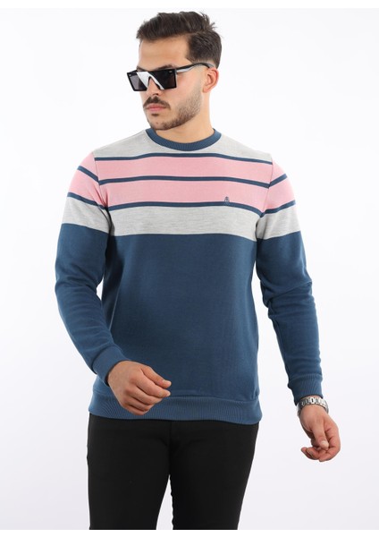 Panolu Selanik Dokuma Bisiklet Yaka Sweatshirt – Pamuk Viskon Regular Fit fırsatları