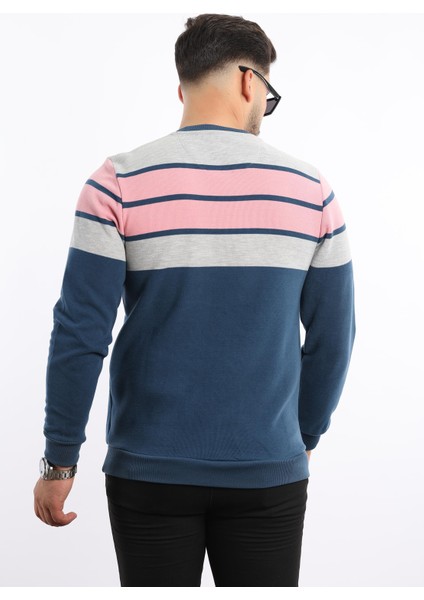 Panolu Selanik Dokuma Bisiklet Yaka Sweatshirt – Pamuk Viskon Regular Fit indirimleri