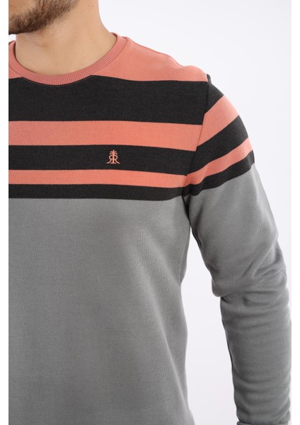 Panolu Selanik Sweatshirt – %100 Pamuk Bisiklet Yaka indirimleri