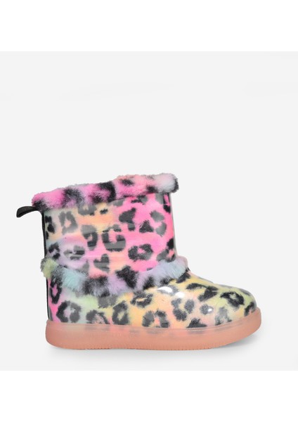 Peli Işıklı Kız Okul Öncesi Siyah Çizme