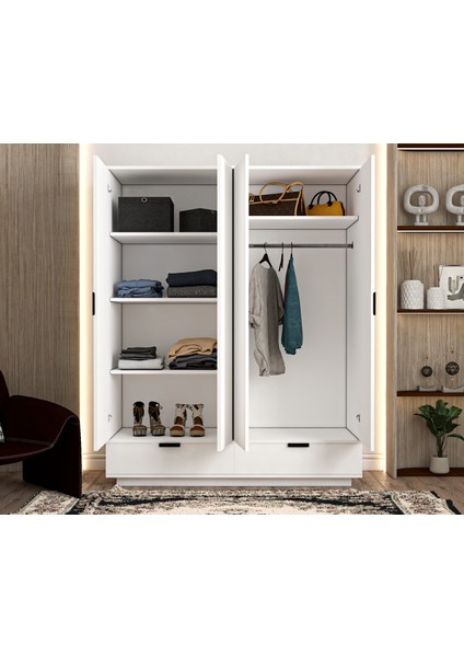 Armi 4 Kapak 2 Çekmece Gardırop fırsatları