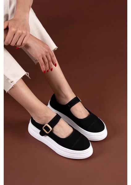 Lunni Siyah Keten Spor Ayakkabı fiyatları