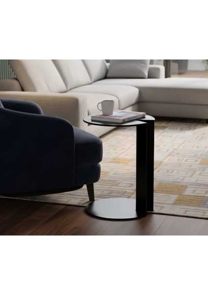 Pastel Minimalist Metal 2li Yan Sehpa | Modern Dekoratif Salon & Ofis Dekorasyonu fırsatları