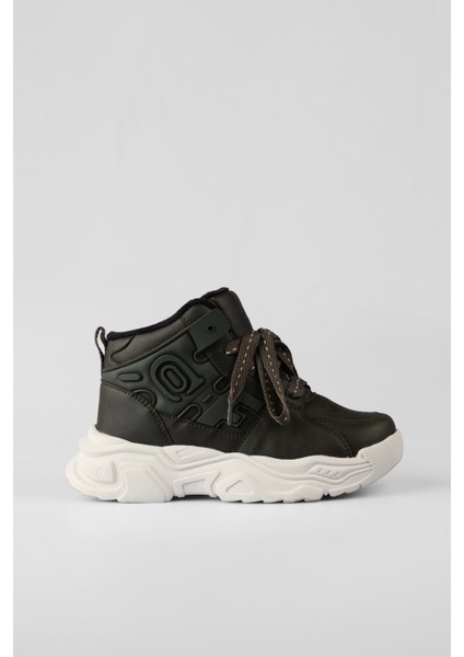 Milas Kürklü Unisex Okul Öncesi Haki Bot