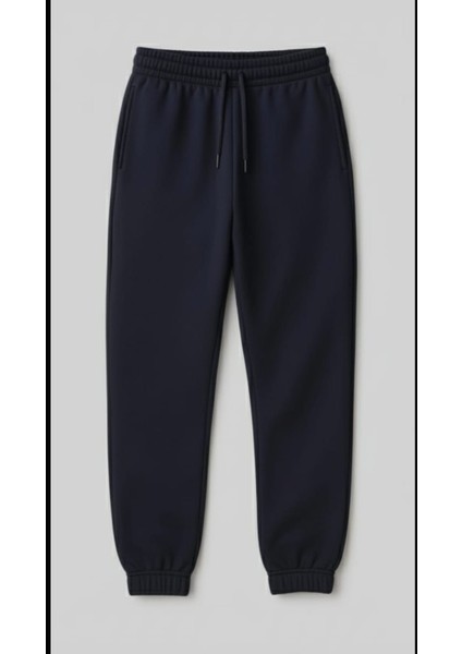 3'lü Unisex Eşofman Altı 3 Ip Şardonlu Rahat Oversize Kışlık Lacivert Gri Siyah fiyatları