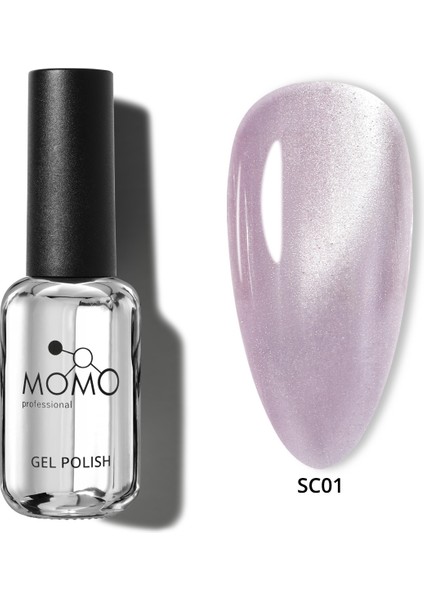 Korean Silky Cat Eye, Kedi Gözü Oje, SC01 Lila, 10 ml