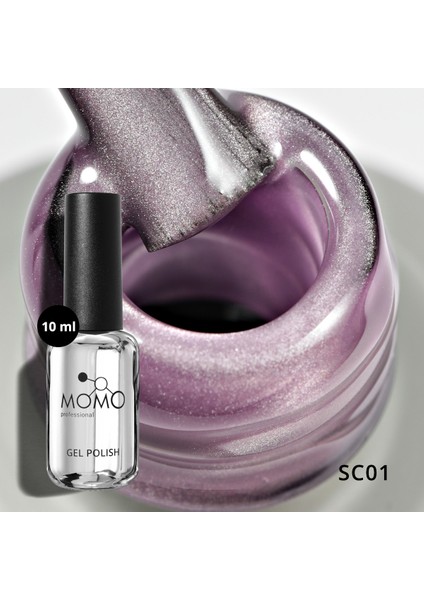 Korean Silky Cat Eye, Kedi Gözü Oje, SC01 Lila, 10 ml modelleri