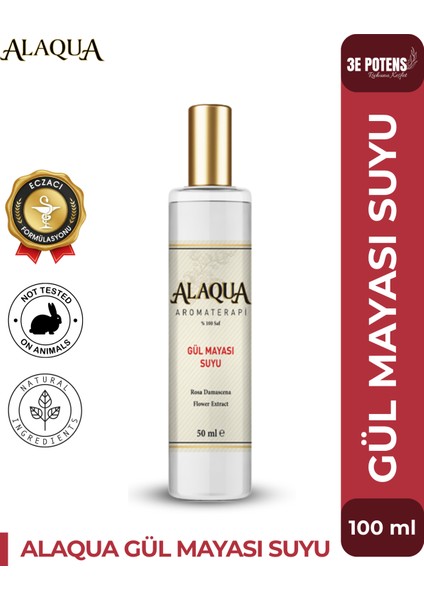 %100 Saf Gül Mayası Suyu 50 ml