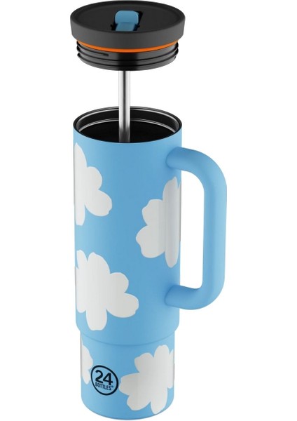 Straw Cup Daydreaming Pipetli Paslanmaz Çelik Termos 800 ml modelleri