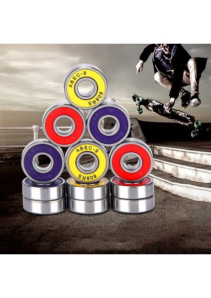 Ongboard'lar Için 16 Adet 608RS Abec9 Kaykay Rulmanları 8X22X7MM Sarı (Yurt Dışından) fırsatları