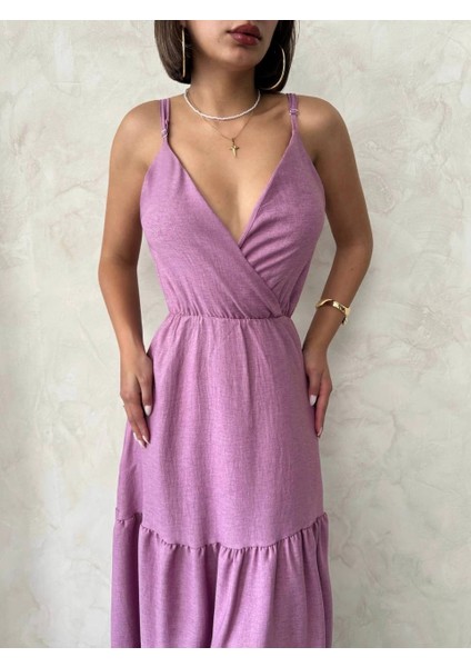 Fırfırlı Katlı Elbise S255049