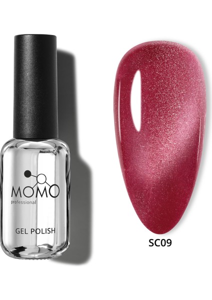 Korean Cat Eye, Silky Cat Eye, Kedi Gözü Oje, SC09 Vişne Çürüğü, 10 ml