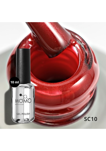 Korean Cat Eye, Silky Cat Eye, Kedi Gözü Oje, SC10 Kırmızı, 10 ml modelleri