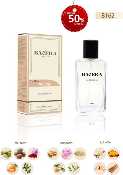 B162 Woddy Erkek Parfüm 50 ml