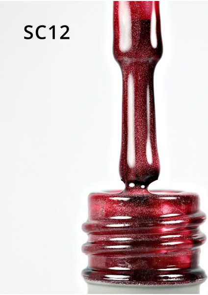 Korean Cat Eye, Silky Cat Eye, Kedi Gözü Oje, SC12 Bordo, 10 ml modelleri