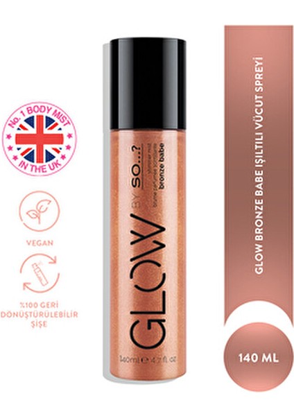 Glow By So Parfüm Şişesi Parlaklık Veren Şimmer Mist 140 ml Vegan Formül