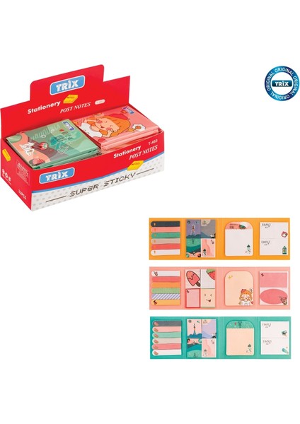 Renli Açılır Yapışkanlı Not Kağıdı (1 Adet)