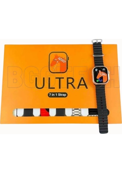 7 Kordon Hediyeli Akıllı Saat Çelik + Hasır + Silikon Yedek Kordon Seti Her Kombine Uygun Değiştirilebilir Tasarım modelleri