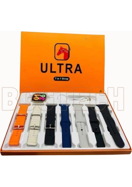 7 Kordon Hediyeli Akıllı Saat Çelik + Hasır + Silikon Yedek Kordon Seti Her Kombine Uygun Değiştirilebilir Tasarım fırsatları