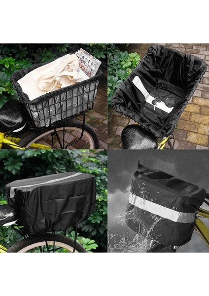Bisiklet Yağmur Geçirmez Kılıf Bisiklet Sepeti Astarı Yansıtıcı Şeritli, B (Yurt Dışından) modelleri