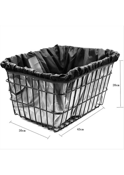 Bisiklet Yağmur Geçirmez Kılıf Bisiklet Sepeti Astarı Yansıtıcı Şeritli, B (Yurt Dışından) fırsatları