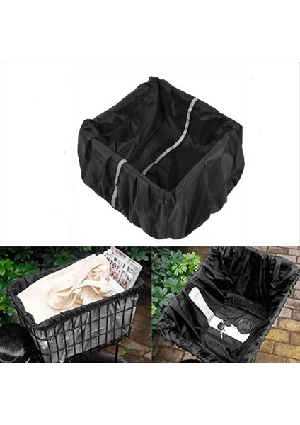 Bisiklet Yağmur Geçirmez Kılıf Bisiklet Sepeti Astarı Yansıtıcı Şeritli, B (Yurt Dışından) indirimleri