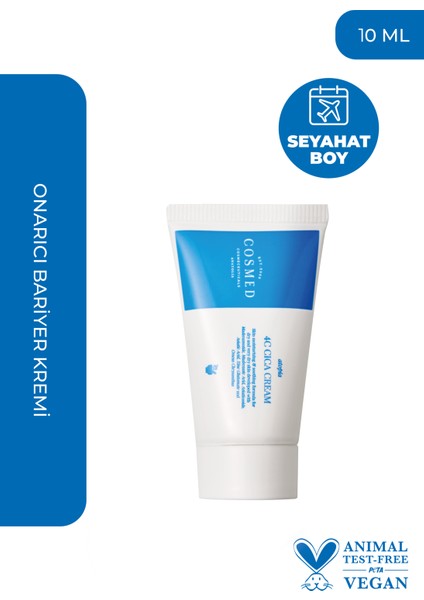 Atopia 4c Cica Centella Cream-Hasar Görmüş Ciltler Için Yatıştırıcı Onarıcı Bariyer Krem 10 ml
