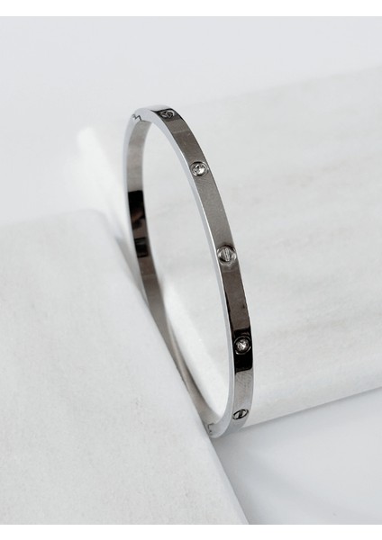 Taşlı Silver Kelepçe fiyatları