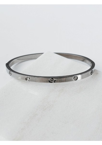 Taşlı Silver Kelepçe modelleri