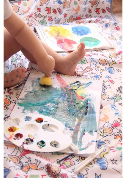 145X150CM Ebatında, Family, Bebek Banyo Küveti Altı Için Sıvı Geçirmez, Makinede Yıkanabilir, Yer Örtüsü modelleri