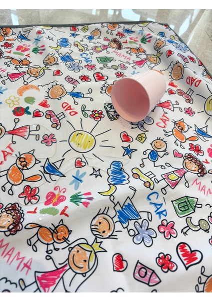 145X150CM Ebatında, Family, Bebek Banyo Küveti Altı Için Sıvı Geçirmez, Makinede Yıkanabilir, Yer Örtüsü fırsatları