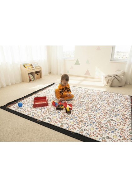 145X150CM Ebatında, Family, Bebek Banyo Küveti Altı Için Sıvı Geçirmez, Makinede Yıkanabilir, Yer Örtüsü