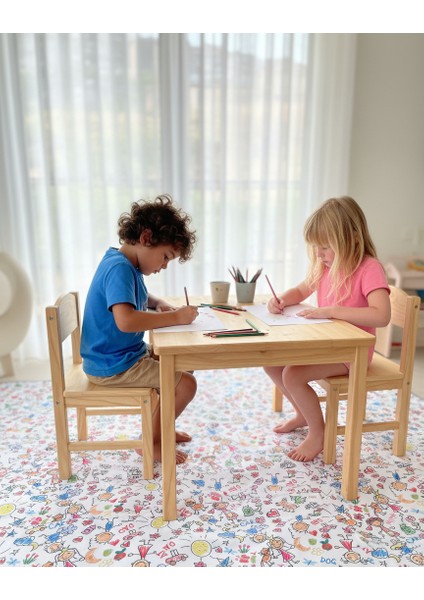 Family, 145X300CM Ebatında, Su Geçirmez, Yer/masa Örtüsü, Aktivite, Yemek ve Oyun için, Çok Amaçlı