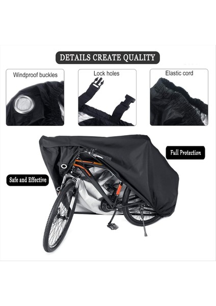 180X60X90 cm Bisiklet Kılıfı - Dış Mekan Depolama Için - Su Geçirmez, Korumalı (Yurt Dışından) fırsatları