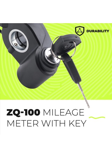 ZQ-100 Anahtar Hızı Ayarlanabilir Elektrikli Scooter Kilometre Sayacı (Yurt Dışından) indirimleri