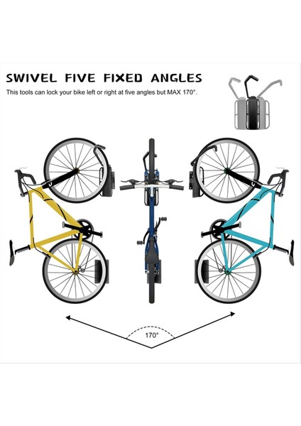 1 Paket Döner Bisiklet Duvara Monte Bisiklet Rafı (Yurt Dışından) fırsatları