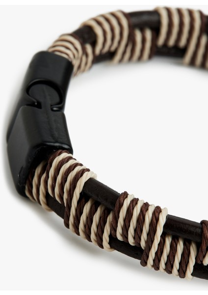 Ip Detaylı Suni Deri Bileklik modelleri