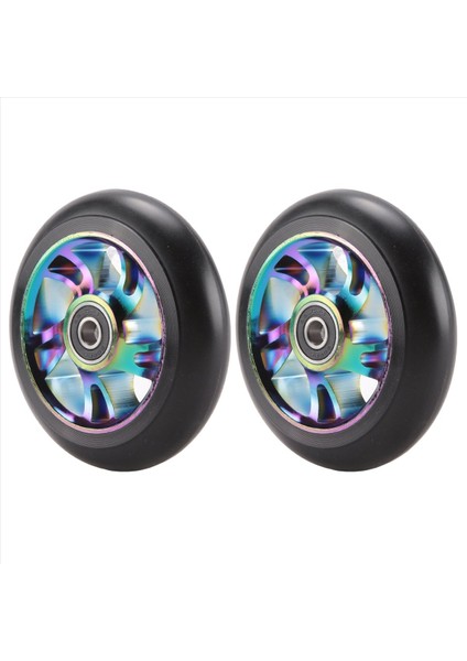 2 Adet 100MM Scooter Yedek Tekerlekleri Rulmanlı Akrobasi Scooter'ı (Yurt Dışından) fiyatları