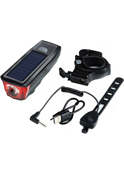 Güneş Enerjili Bisiklet Lambası Akıllı Işık Sensörlü Dağ Bisikleti Farı (Yurt Dışından)