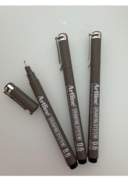 Çizim Kalemi 0.6 mm Siyah (3 Adet)