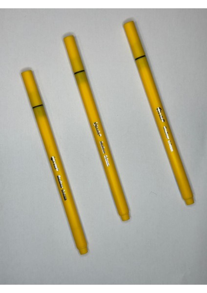 Fineliner 0,4 mm Keçeli Kalem (2 Adet Sarı+ 2 Adet Mavi) 4 Adet indirimleri