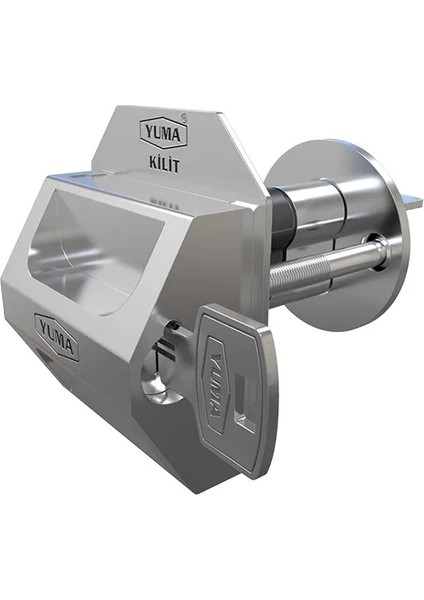 Yuma Kilitli Kapı Güvenlik Çelik Rozeti - Sağ