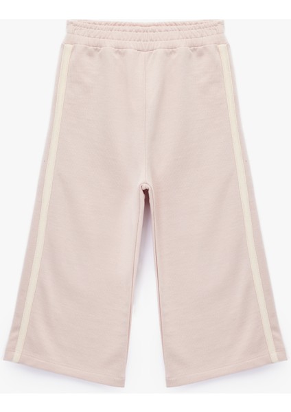 Pamuklu Beli Lastikli Geniş Paça Eşofman Altı