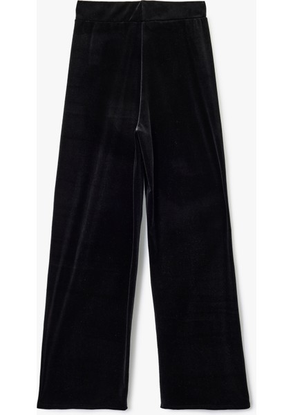 Düz Geniş Paça Kadife Palazzo Pantolon fiyatları