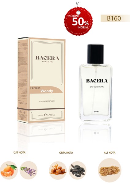 B160 Woody Erkek Parfüm 50 ml